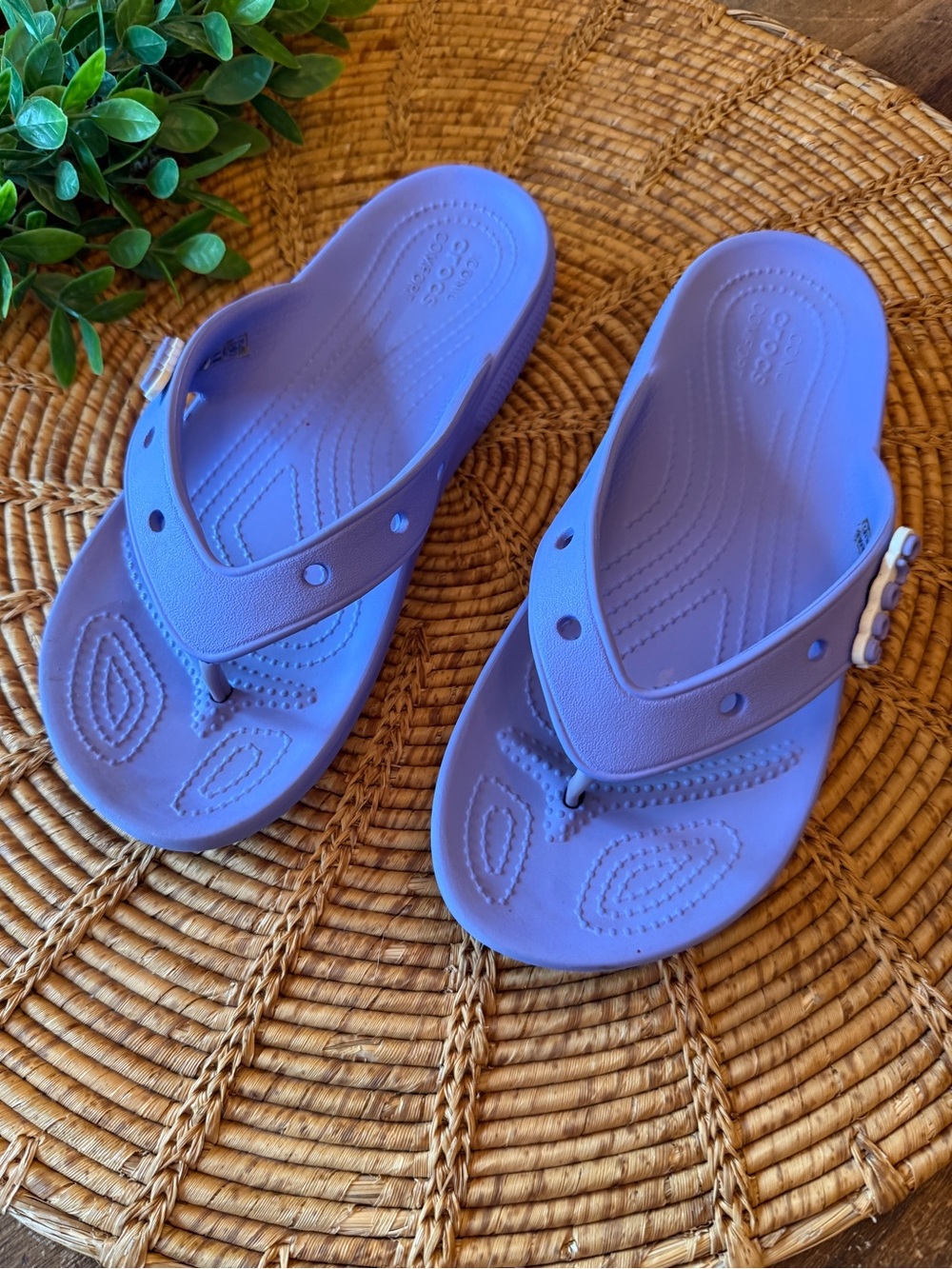 Crocs Lavender Flip-Flop Sandals - Comfortable Everyday Slides